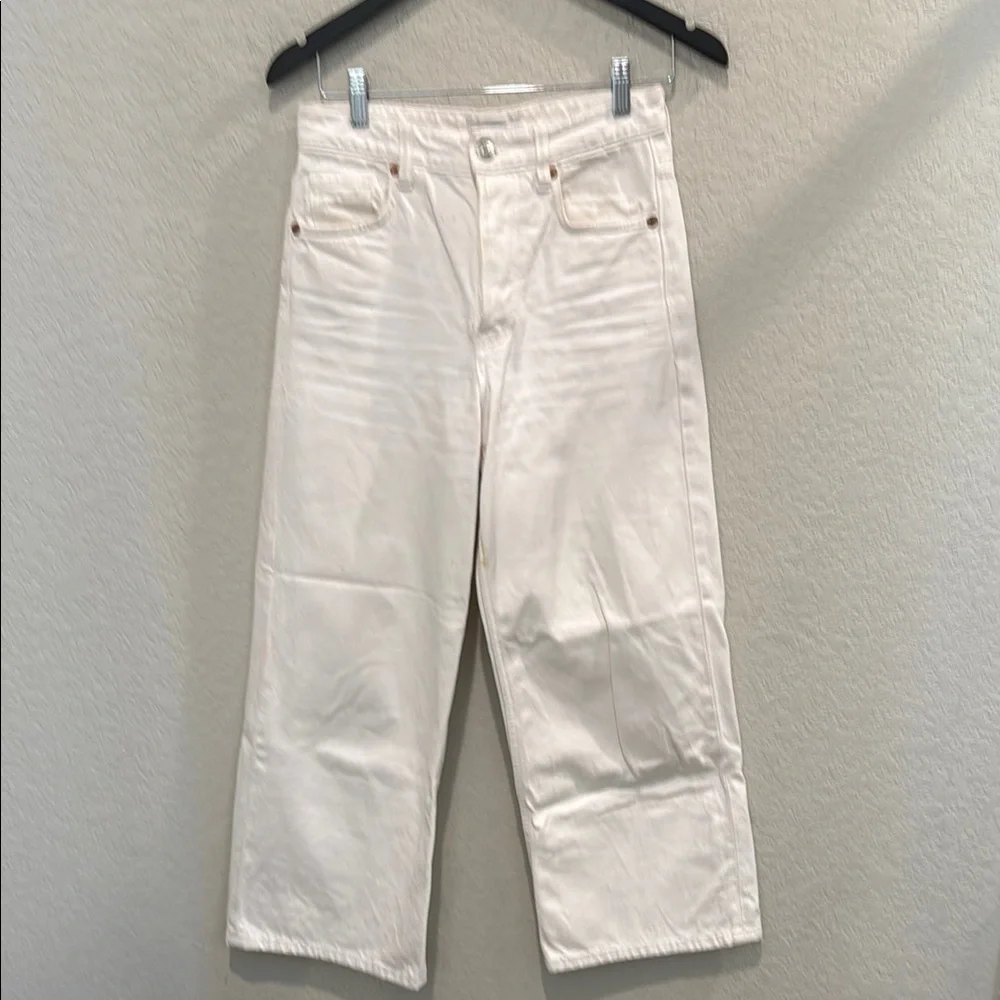 Zara White Wide-Leg Jeans size 4 - Picture 1 of 14